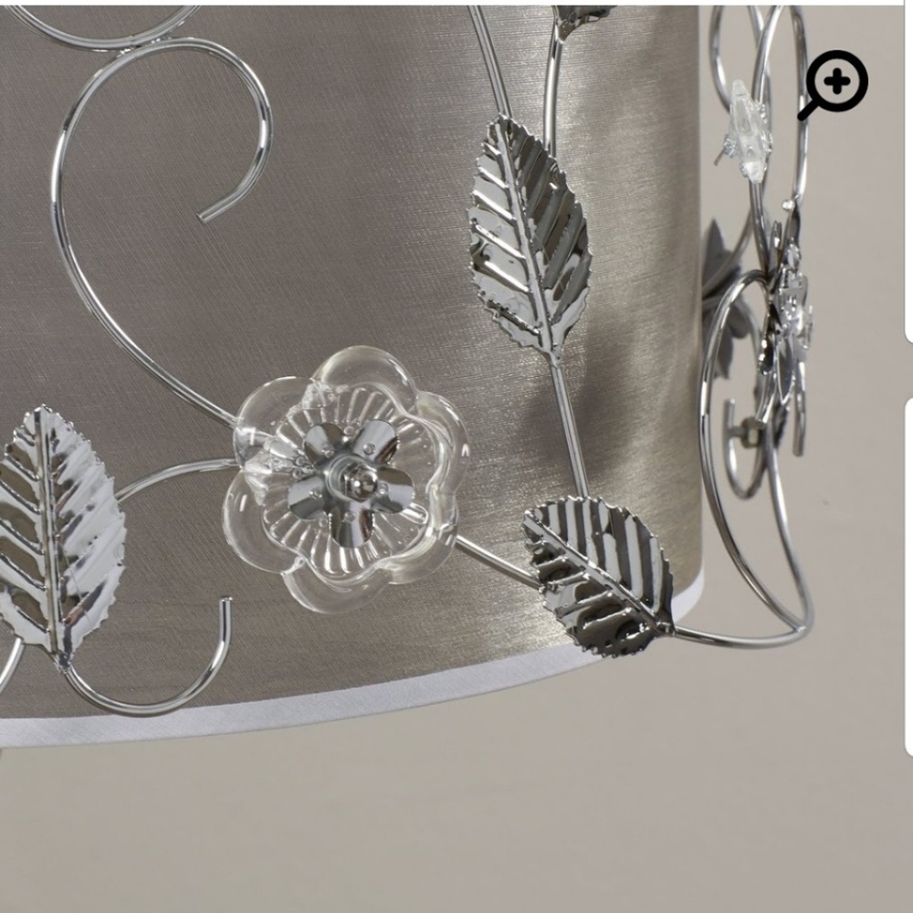 Unique silver Steel/iron floor lamp